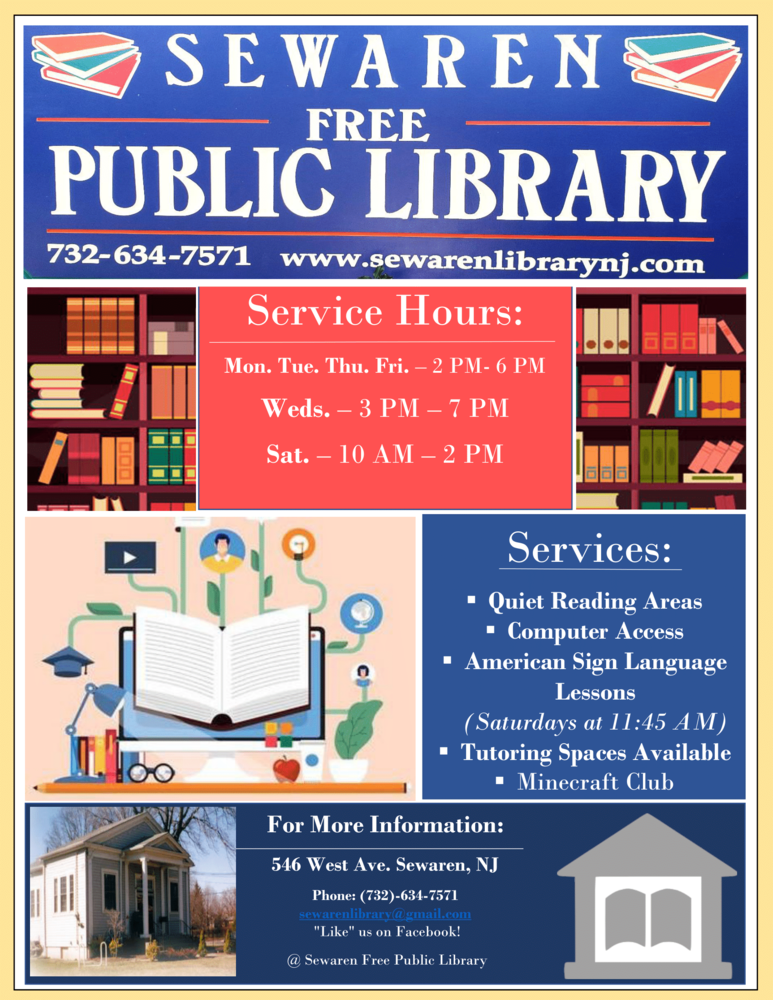 Free Public Library Sewaren Avenel Middle School