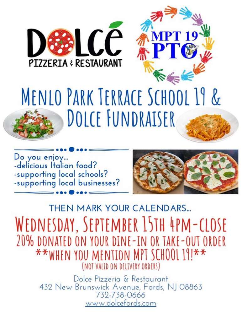 PTO Restaurant Fundraiser/September