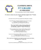 5th Grade Clothing Drive Fundraiser